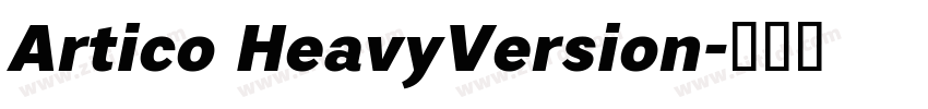 Artico HeavyVersion字体转换